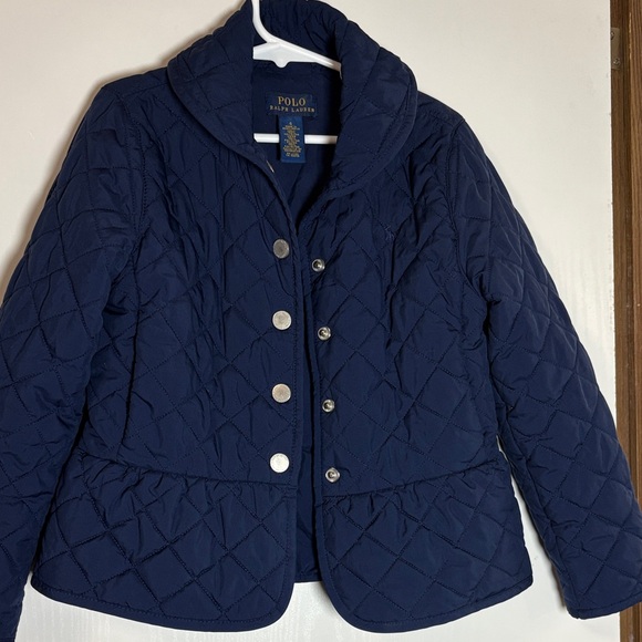 Polo Ralph Lauren Kids Navy Blue Quilted Preppy Puffer Jacket Size 6 - Picture 8 of 14